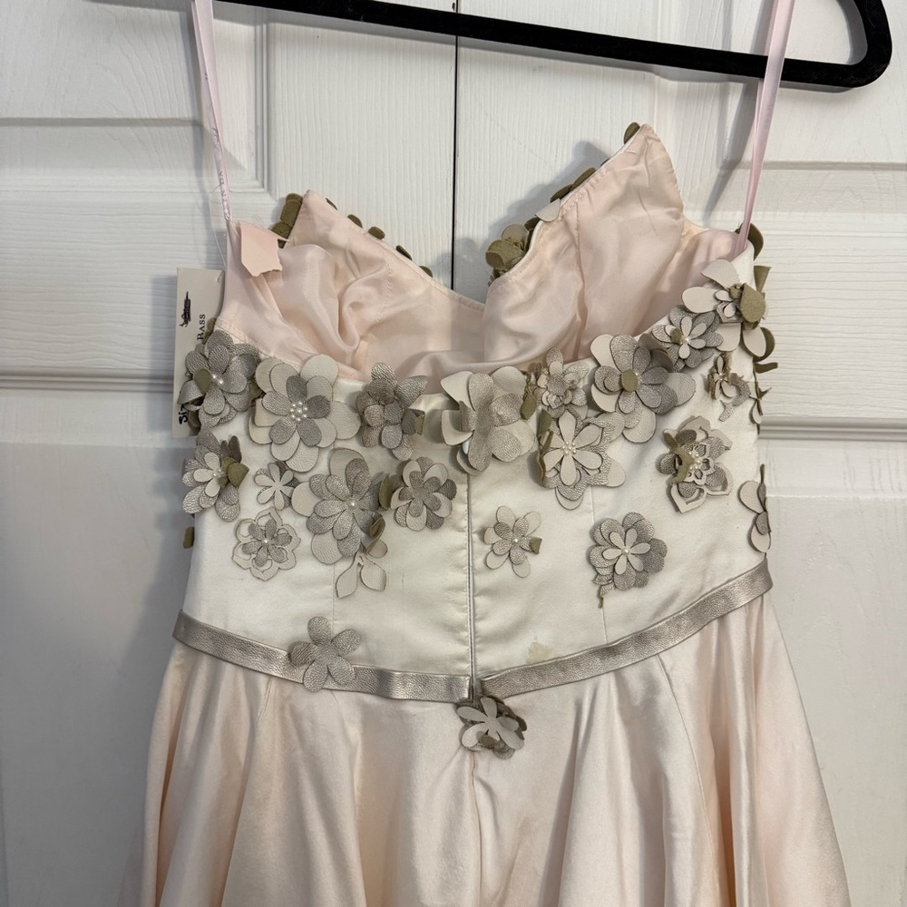 Kathryn Bass NWT Floral Blush Pink Formal Black Tie Prom Wedding Bridal Dress 6 - Picture 7 of 9